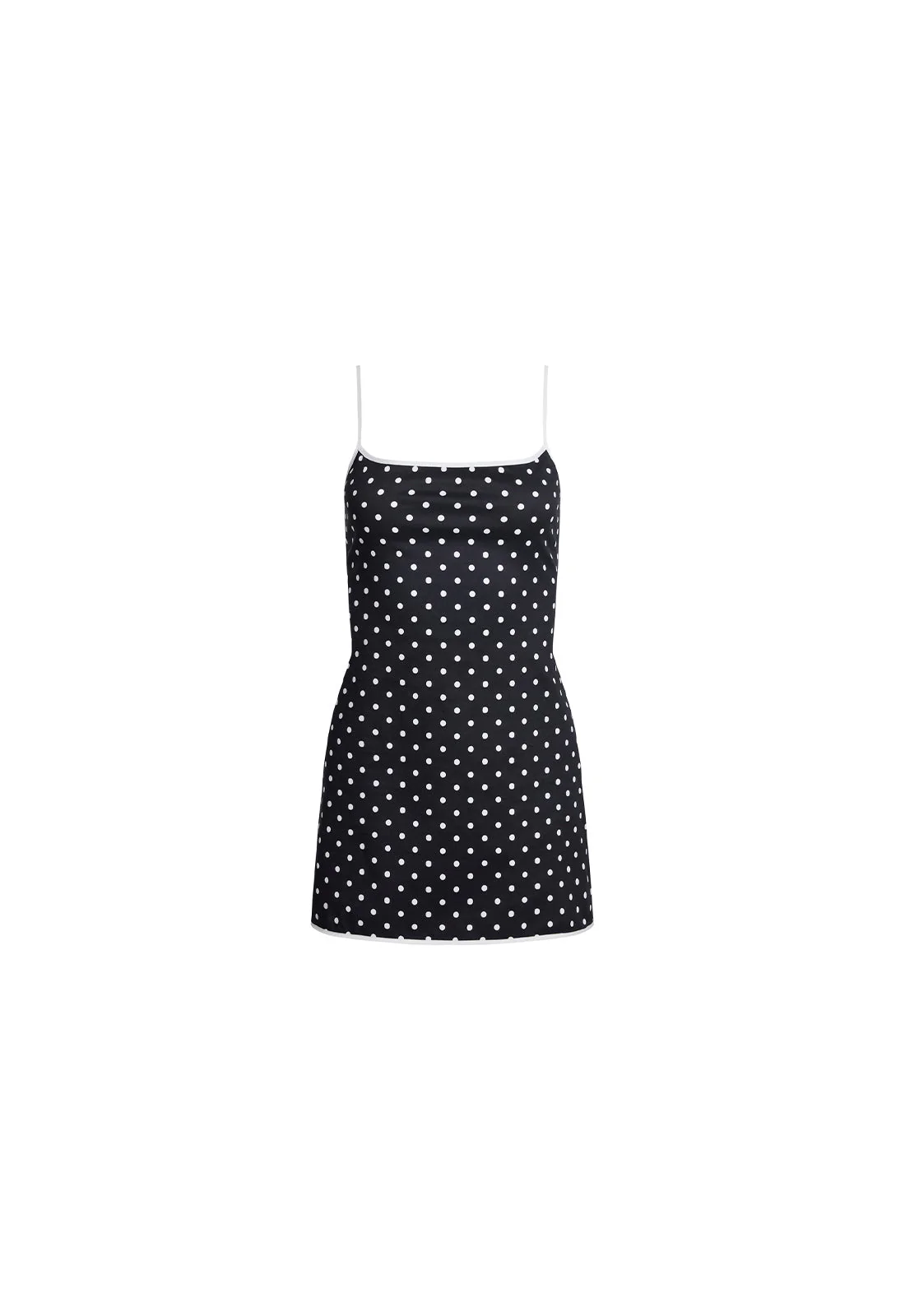 VOYAGE MINI DRESS - NOIR POLKA - Image 5