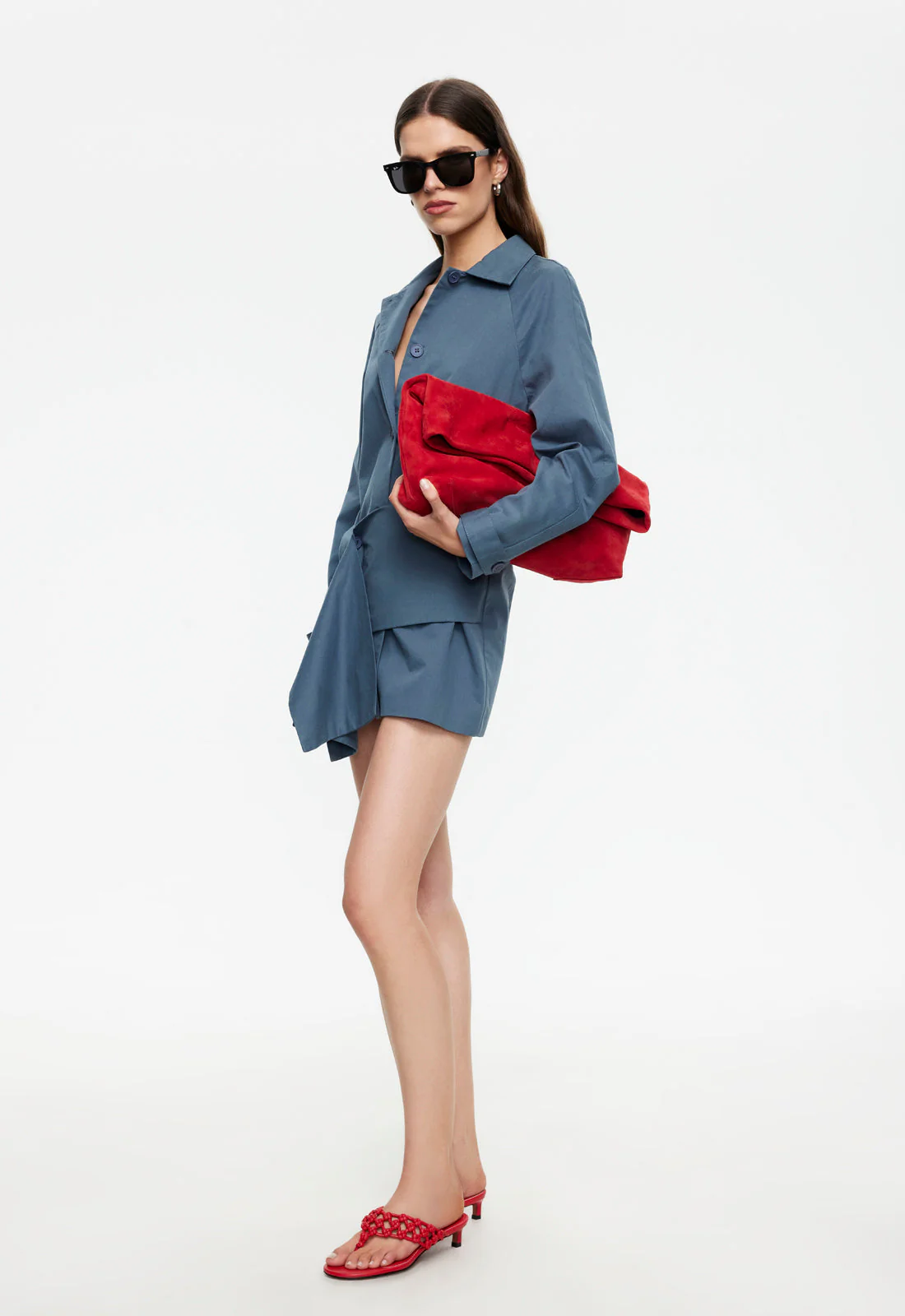 WISEGUY MINI DRESS - SLATE - Image 4