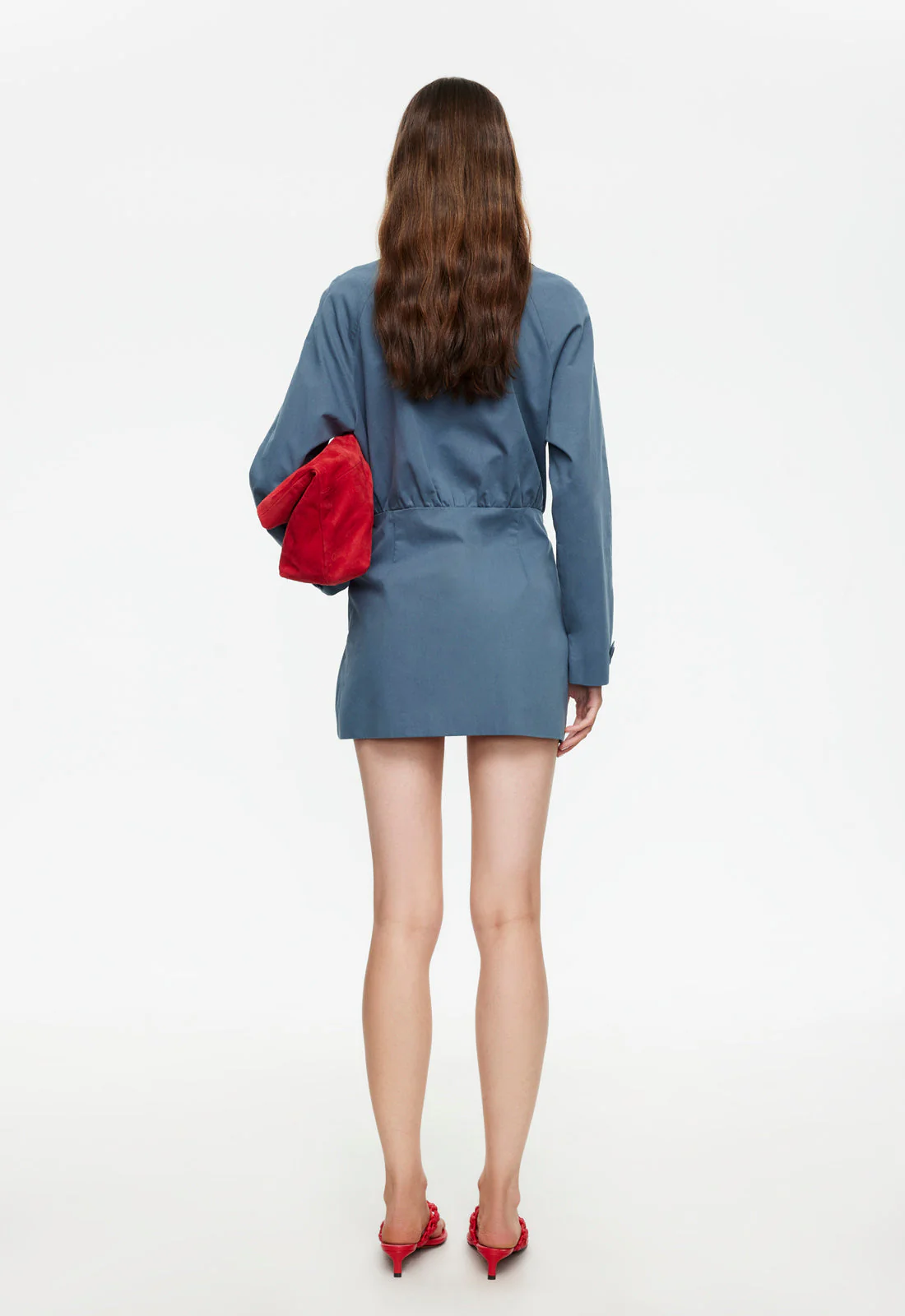 WISEGUY MINI DRESS - SLATE - Image 5